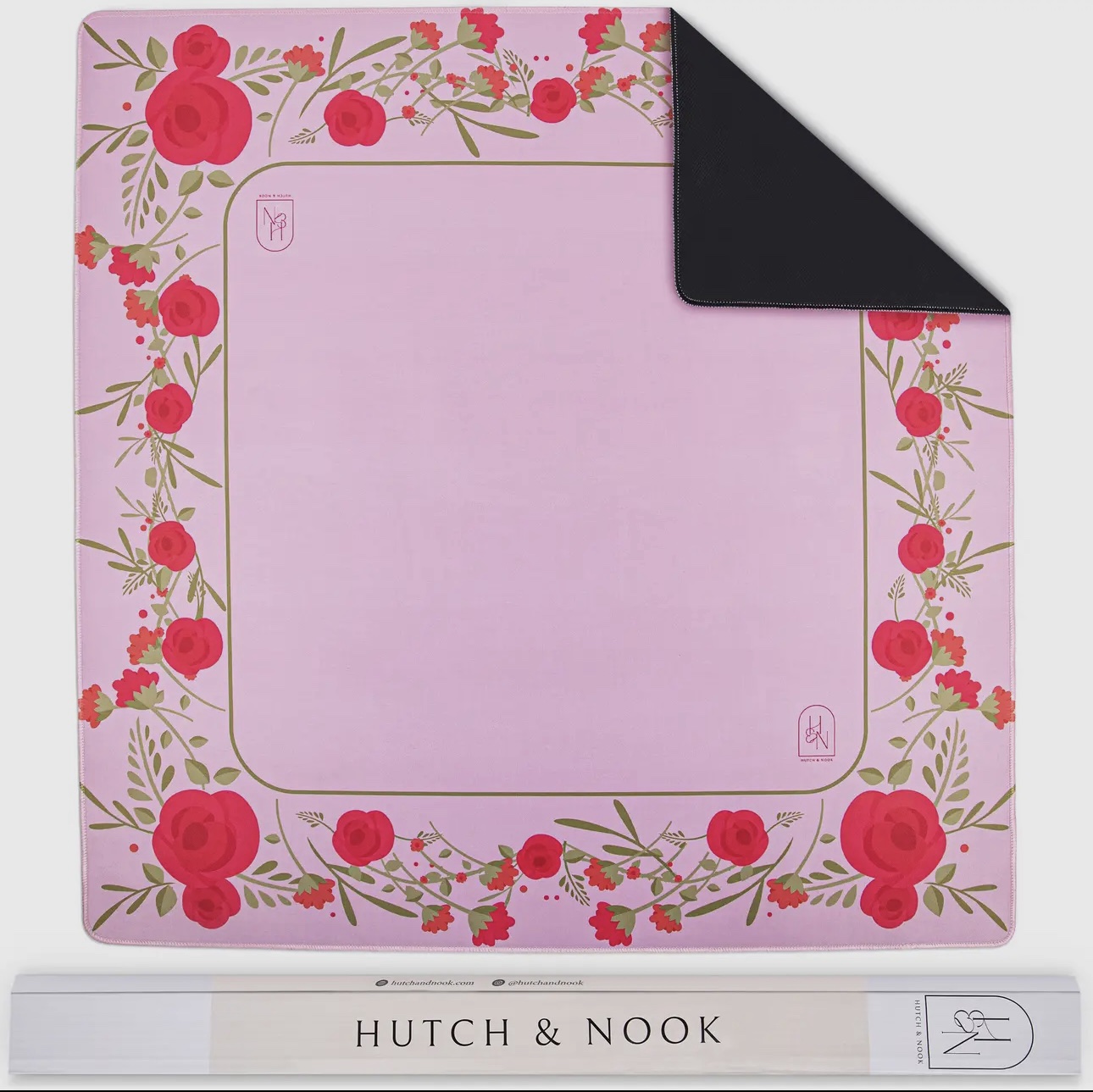 Pink Rose Mahjong Mat